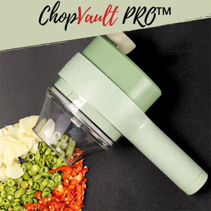 ChopVault Pro™ Multifunctional 4 In 1 Wireless Electric Vegetables Cutter