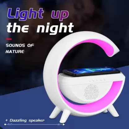 G Shaped Rgb Light Table Lamp With Wireless Charger